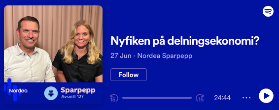 GoMore gästar Nordeas sparpodd och pratar delningsekonomi
