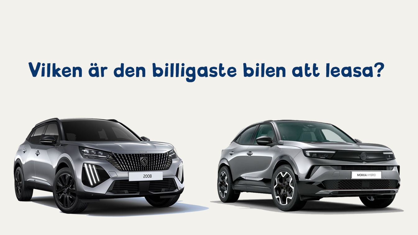 Vilken är den billigaste bilen att leasa