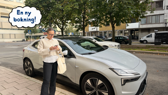 Emilia finansierar sin leasingbil genom uthyrning