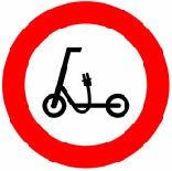 Señal R-118: prohibido VMP (vehículos de movilidad personal)
