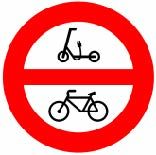 Señal R-119: prohibido ciclos y VMP
